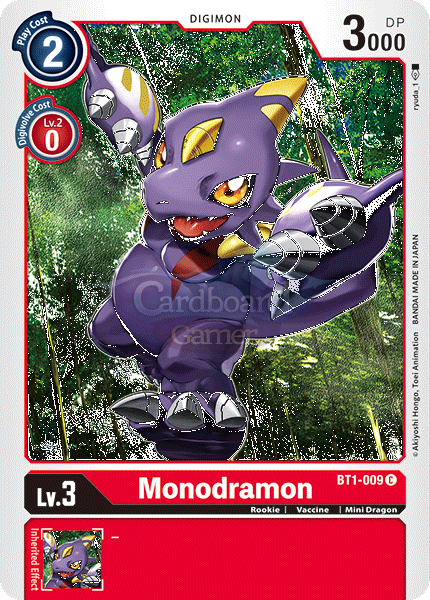 Bt1-009 Monodramon Common Single Card