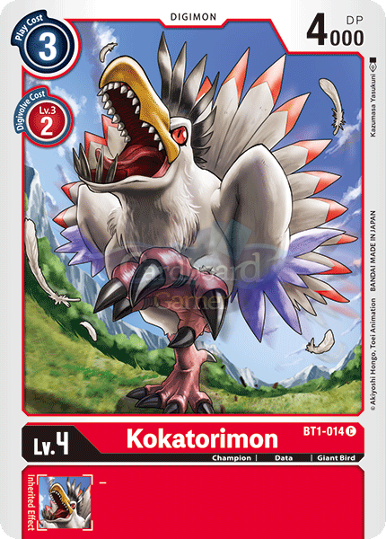 Bt1-014 Kokatorimon Common Single Card