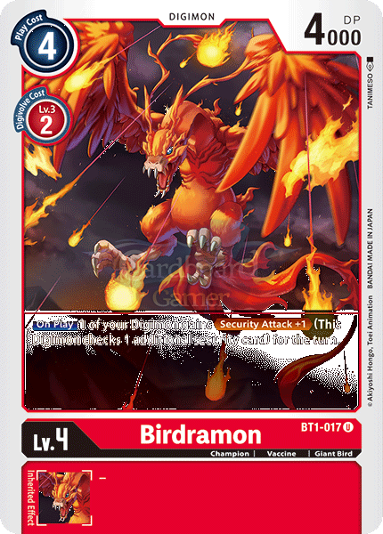 Bt1-017 Birdramon Uncommon Single Card