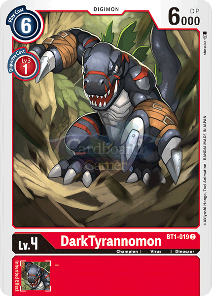 Bt1-019 Darktyrannomon Common Single Card