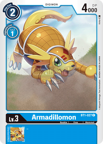 Bt1-027 Armadillomon Common Single Card