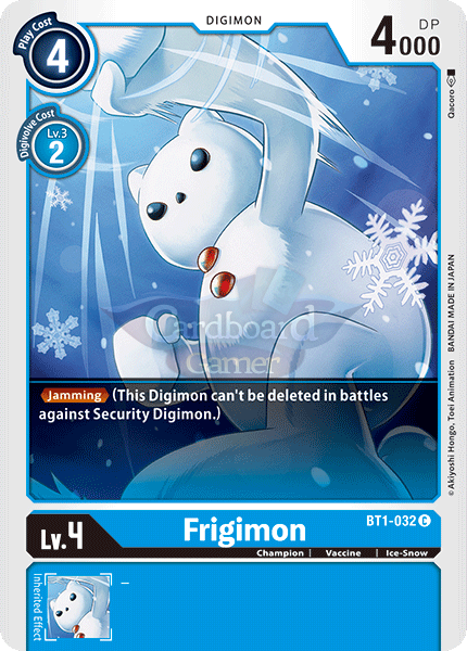 Bt1-032 Frigimon Common Single Card