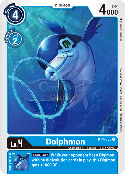 Bt1-033 Dolphmon Common Single Card