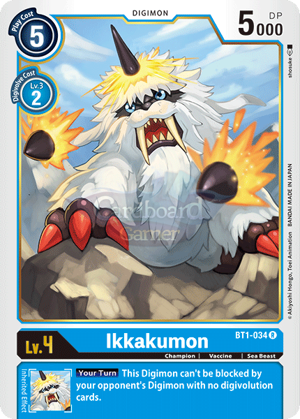 Bt1-034 Ikkakumon Rare Single Card