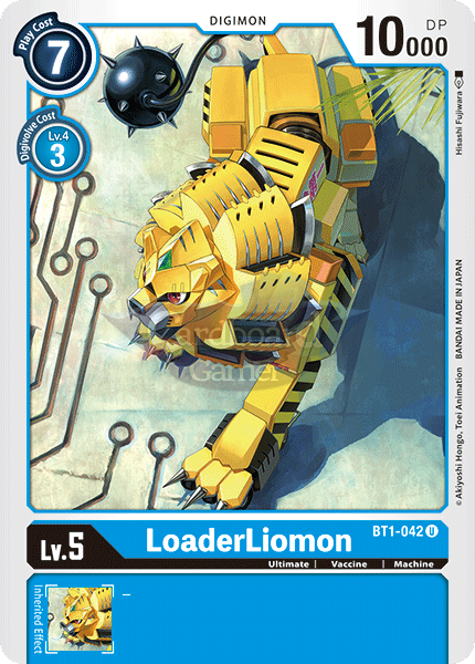 Bt1-042 Loaderliomon Uncommon Single Card