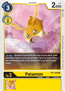 Bt1-048 Patamon Rare Single Card