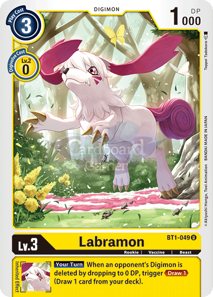 Bt1-049 Labramon Uncommon Single Card