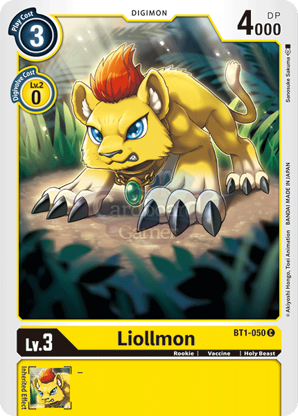 Bt1-050 Liollmon Common Single Card