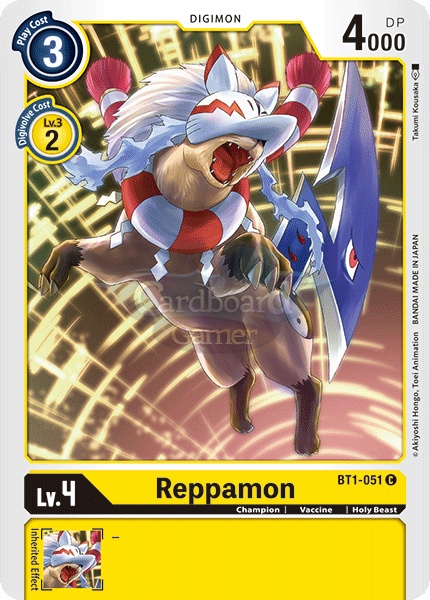 Bt1-051 Reppamon Common Single Card