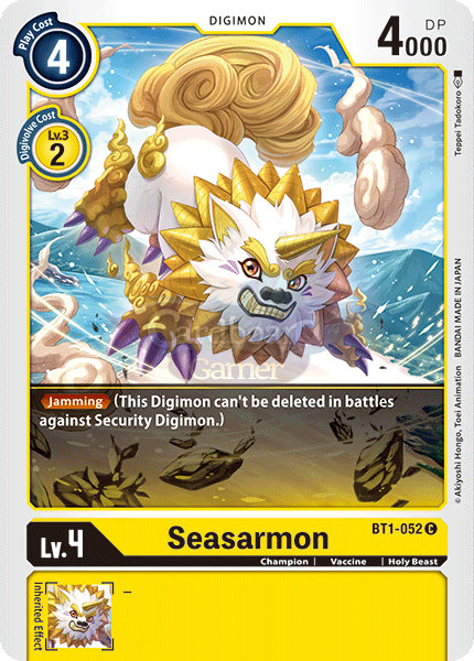 Bt1-052 Seasarmon Common Single Card