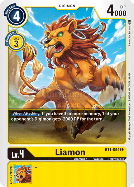 Bt1-054 Liamon Common Single Card