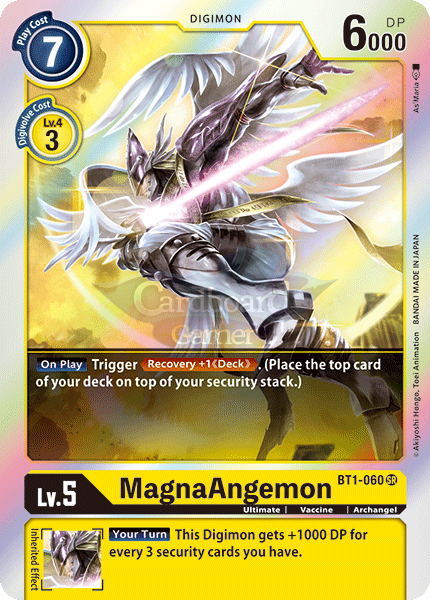 Bt1-060 Magnaangemon Super Rare Single Card