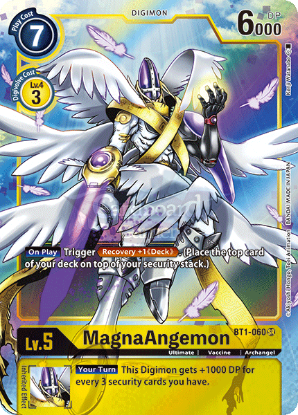 Bt1-060A Magnaangemon Alt Art Super Rare Single Card