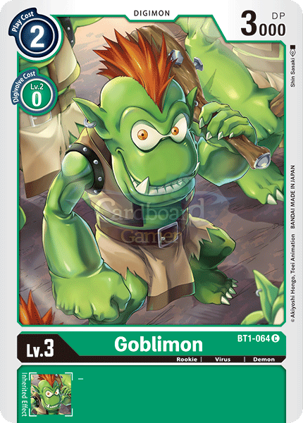 Bt1-064 Goblimon Common Single Card