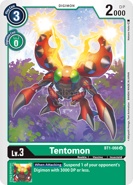 Bt1-066 Tentomon Uncommon Single Card