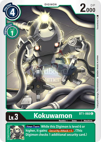 Bt1-068 Kokuwamon Common Single Card