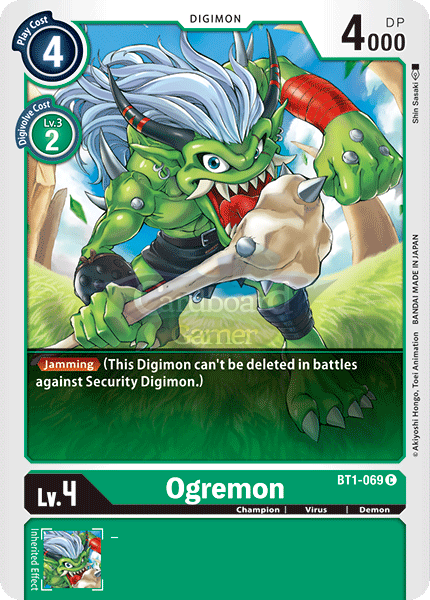 Bt1-069 Ogremon Common Single Card