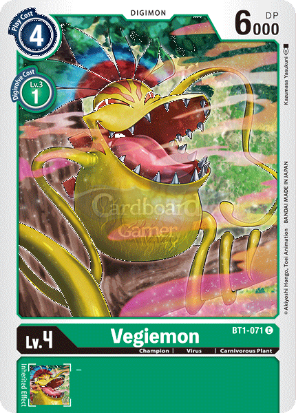 Bt1-071 Vegiemon Common Single Card