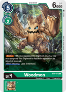 Bt1-072 Woodmon Uncommon Single Card