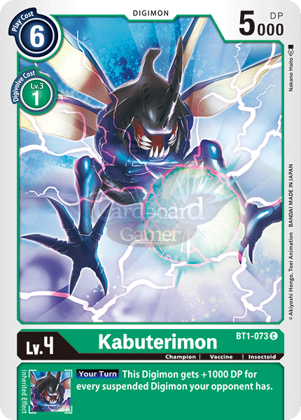 Bt1-073 Kabuterimon Common Single Card