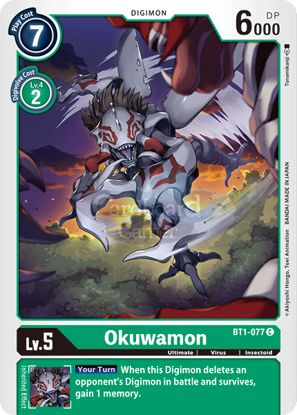 Bt1-077 Okuwamon Common Single Card