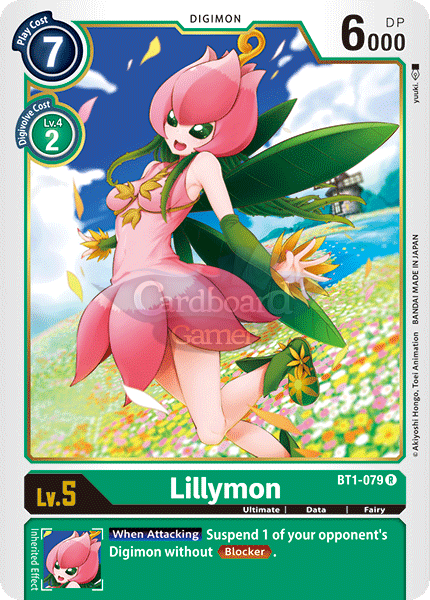 Bt1-079 Lillymon Rare Single Card