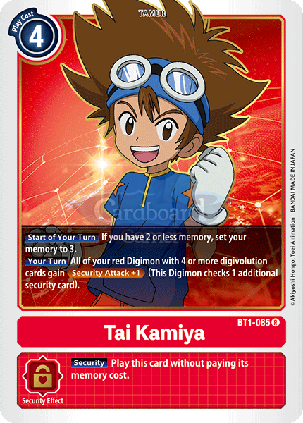 Bt1-085 Tai Kamiya Rare Single Card