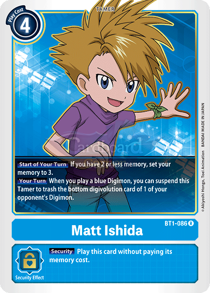 Bt1-086 Matt Ishida Rare Single Card