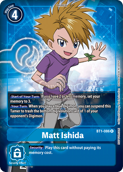 Bt1-086A Matt Ishida Alt Art Rare Single Card