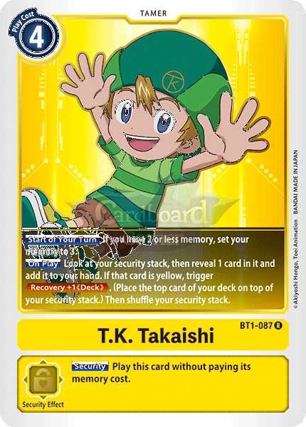 Bt1-087 T.k. Takaishi Rare Single Card