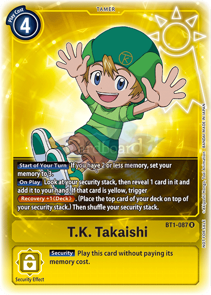 Bt1-087A T.k. Takaishi Alt Art Rare Single Card