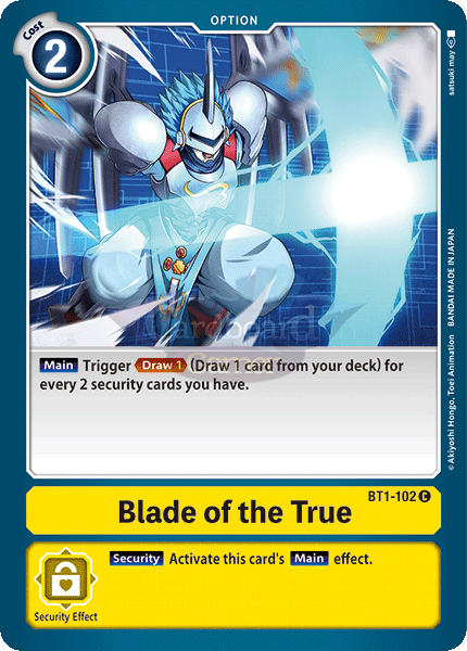 Bt1-102 Blade Of The True Common Single Card