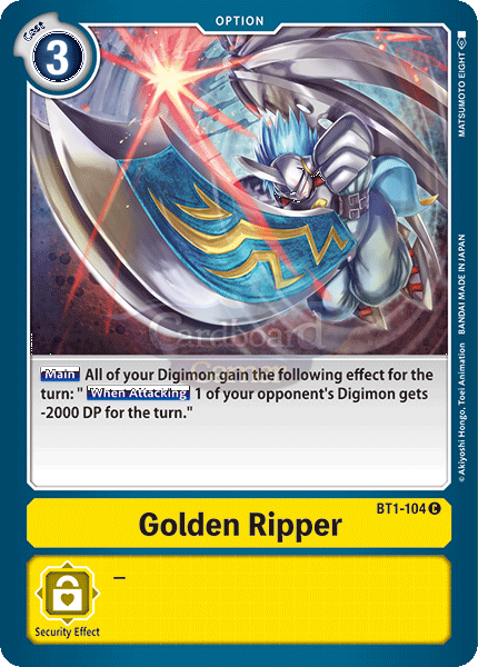 Bt1-104 Golden Ripper Common Single Card