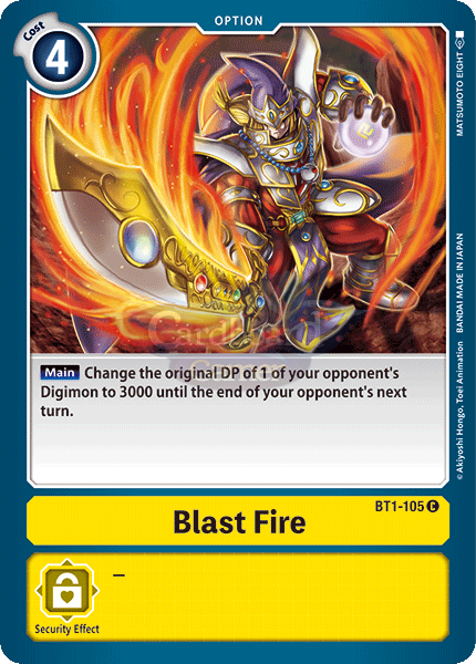 Bt1-105 Blast Fire Common Single Card