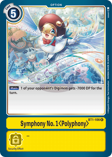 Bt1-106 Symphony No.1 Polyphony Rare Single Card