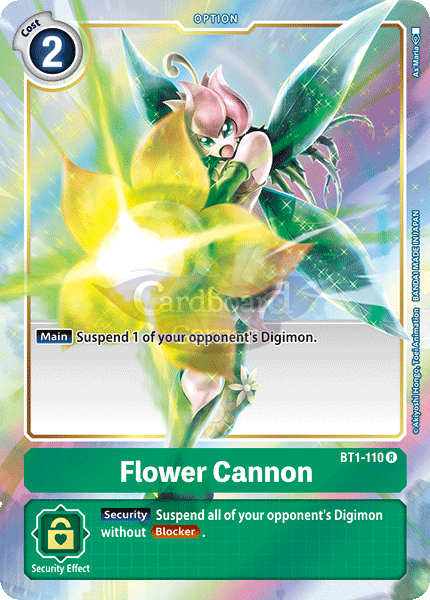 Bt1-110 Flower Cannon Rare Single Card