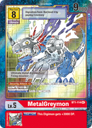 Bt1-114A Metalgreymon Alt Art Secret Rare Single Card