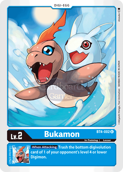 Bt4-002 Bukamon Uncommon Single Card