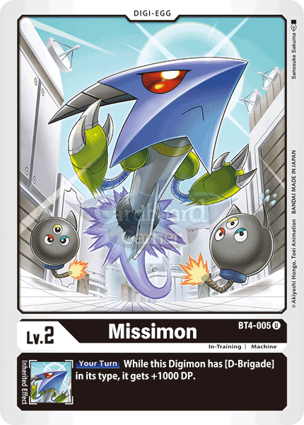 Bt4-005 Missimon Uncommon Single Card