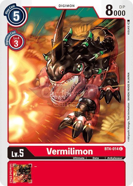 Bt4-014 Vermilimon Common Single Card