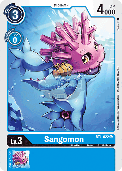 Bt4-022 Sangomon Common Single Card