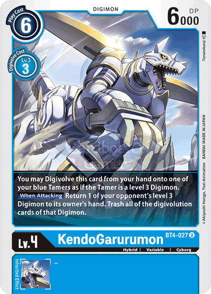 Bt4-027 Kendogarurumon Uncommon Single Card