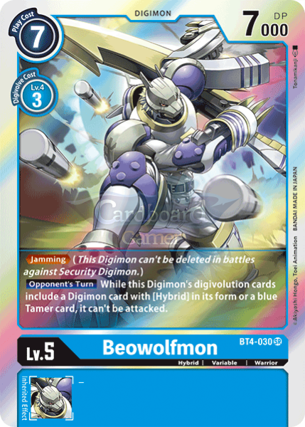 Bt4-030 Beowolfmon Super Rare Single Card