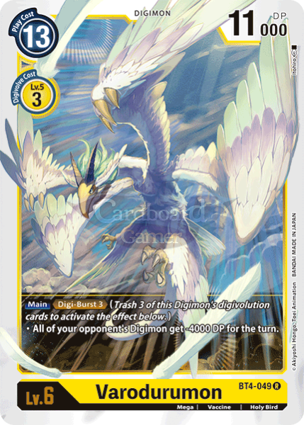 Bt4-049 Varodurumon Rare Single Card