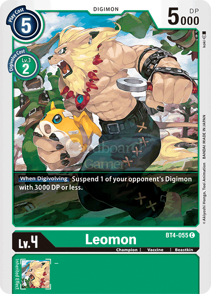 Bt4-055 Leomon Common Single Card