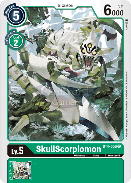 Bt4-056 Skullscorpiomon Common Single Card