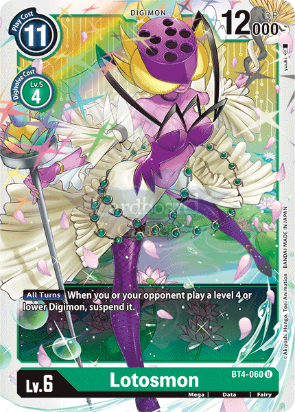 Bt4-060 Lotosmon Uncommon Single Card