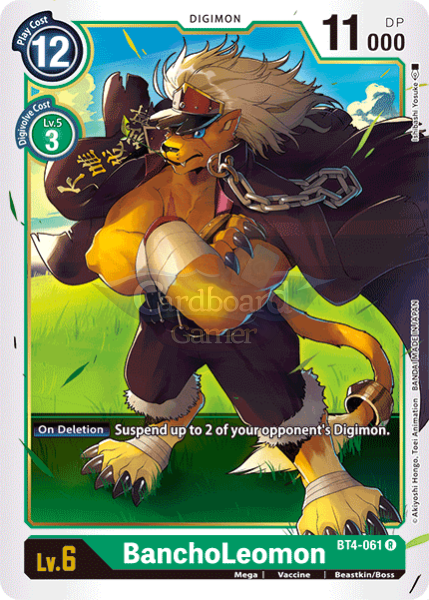 Bt4-061 Bancholeomon Rare Single Card