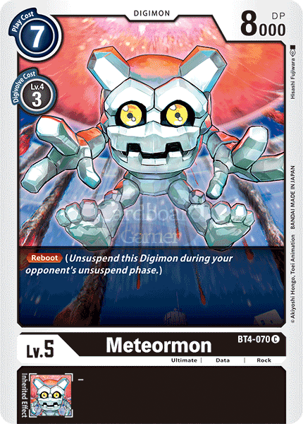 Bt4-070 Meteormon Common Single Card