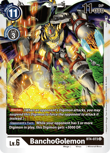 Bt4-073 Banchogolemon Uncommon Single Card